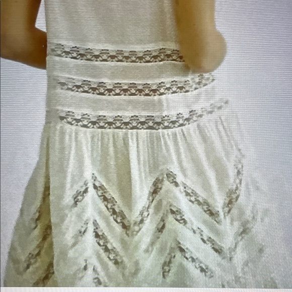 Elegant White Lace Slip Dress   Free People - Picture 2 of 7